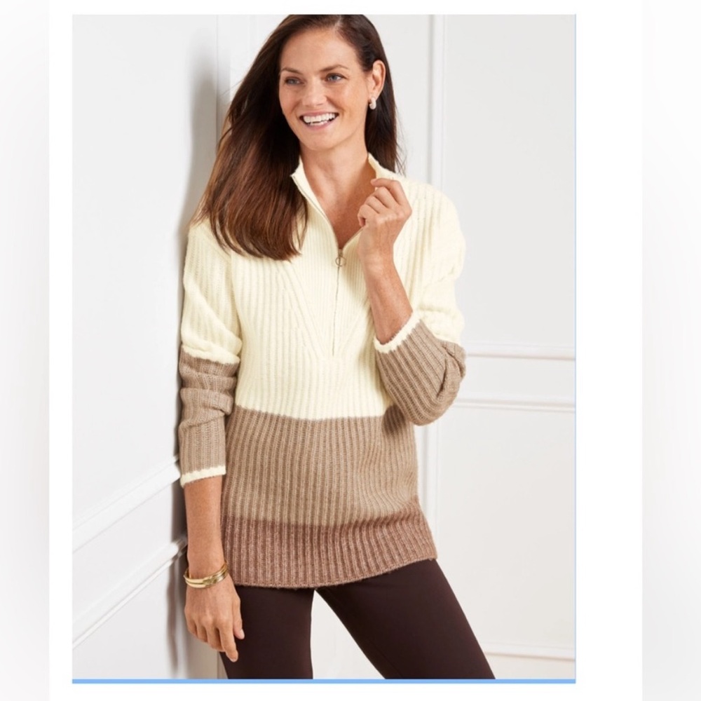 Talbots Half Zip Sweater - L